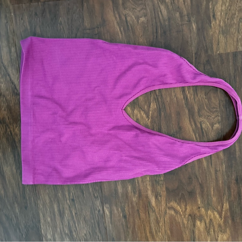 Urban Outfitters Purple Ribbed Tank Top